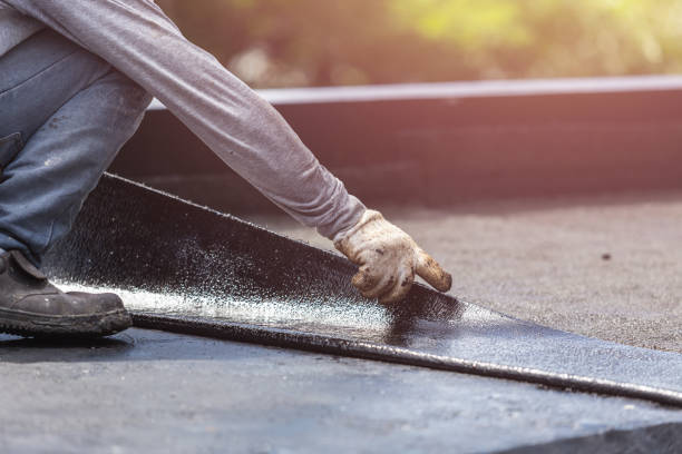 Professional Basement Waterproofing technician working in Conklin, MI